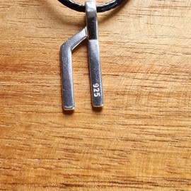 Valhalla Viking Necklace with rune for women and men 925 Sterling Silver - Norse Nordic Celtic Jewelry Protection Amulet (Uruz)