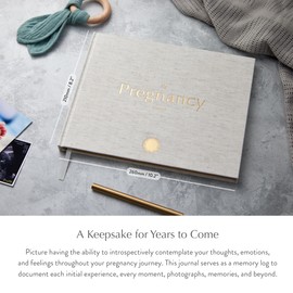 Your Edition Pregnancy Journal - Baby Memory Book for Expecting Mums - Luxury Pregnancy Book - Planner Pregnancy Gift for First Time Parents with Checklist Photo Section Gift Boxed (Grey)