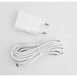 tiiwee tiiwee Home Alarm System Components Power Supply - Extra Long 2 Metre Cable Compatible with Motion Sensor Alarm Systems A2 and X4, Sirens A3 and X3 and Motion Detector TWPIR02
