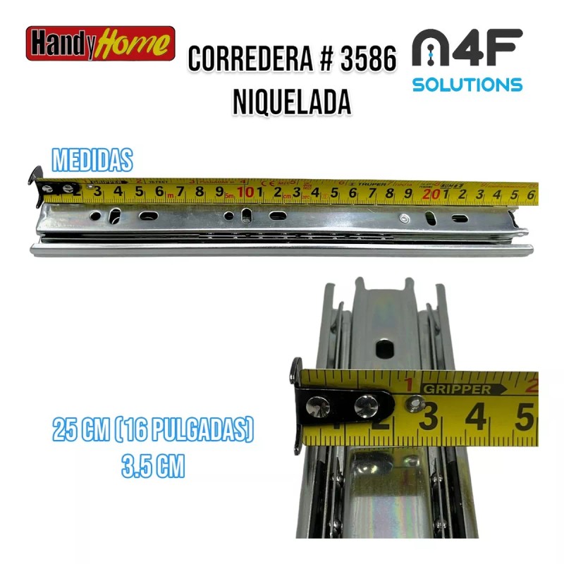 Handyhome Corredera Handy Home 25 Cm X 3.5 Cm 3