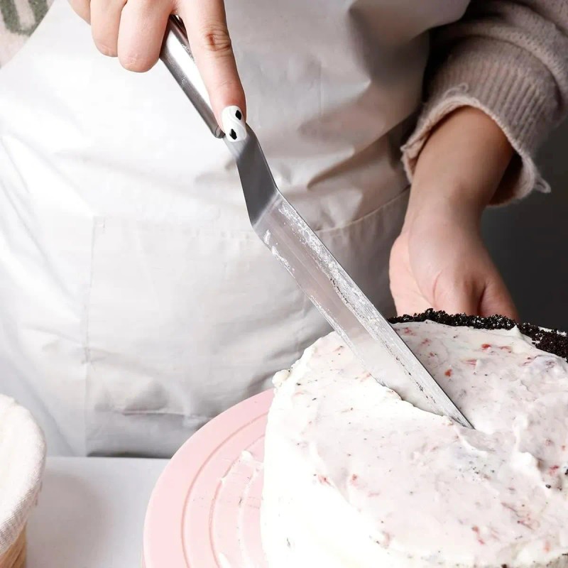 Espatula Alisadora Pasteles Reposteria De Acero Inoxidable