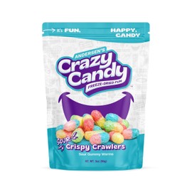 Andersen's Crazy Candy Freeze Dried Candy - Freeze Dried Crispy Crawlers, 3 Ounces