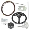 Silscvtt 13 Feet Boat Rotary Steering System Outboard Kit SS13714