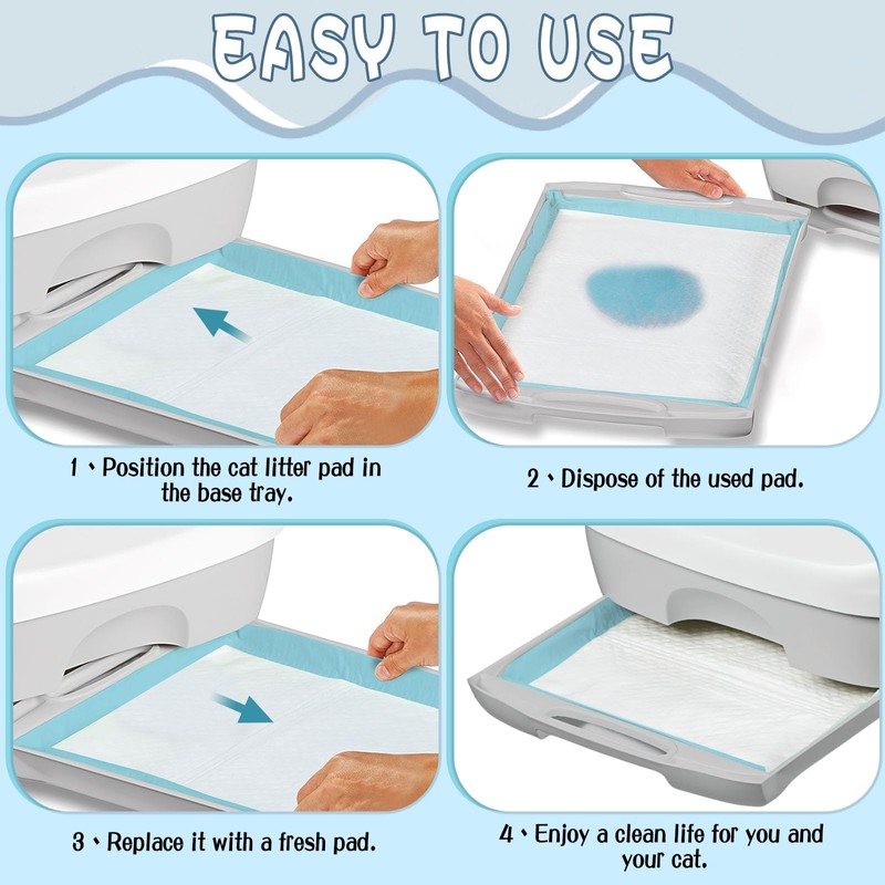 Cat Pee Pad for Breeze Systems,100 Count Super Absorbent Leak-Proof