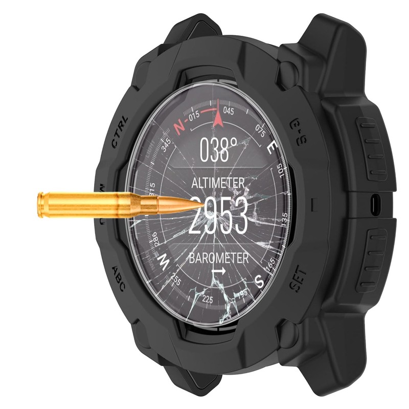 [1+4 Pack] Case with Tempered Glass Screen Protector Compatible with