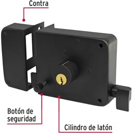 MORNWELL Cerradura de sobreponer con llaves,Cerradura Chapa De Seguridad,Cerradura de puerta para Puertas,chapas para Puertas,oficina,dormitorio,entrada delantera,clásica,instala-fácil (Izquierda)