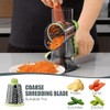 KEOUKE Rotary Cheese Grater Hand Crank Transparent - Shredder Slicer