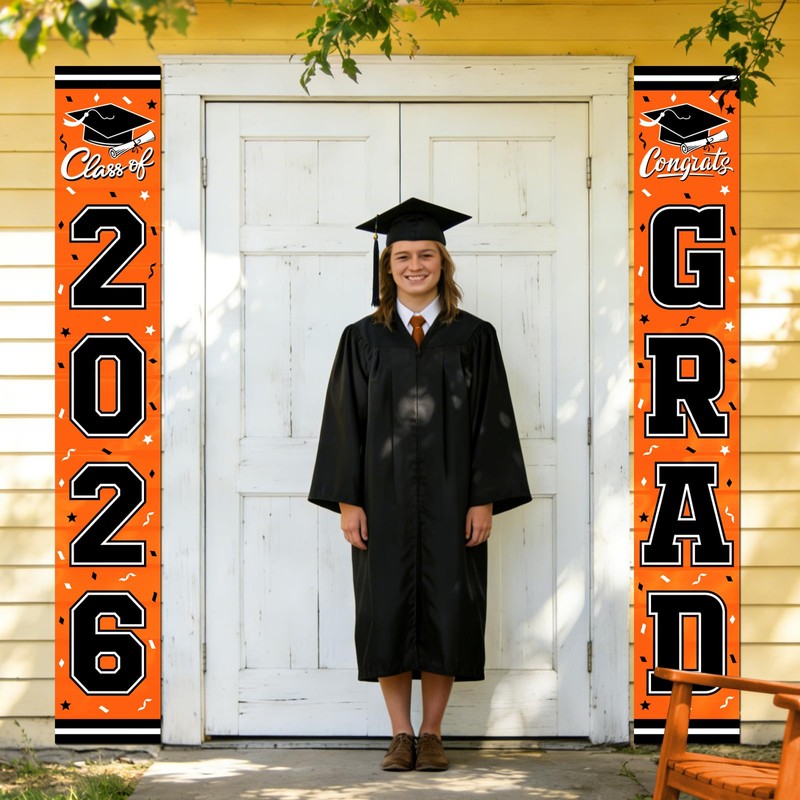 2026 Graduation Decorations,Congrats Grad Banner Backdrop for Class of 2026
