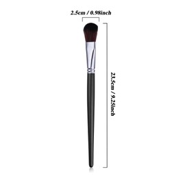 10 Pcs Mop Brush for Acrylic Painting 1 Inch Oval Blending Brushes Artist Paint Brushes for Acrylic Watercolor Oil Painting Face Body Art