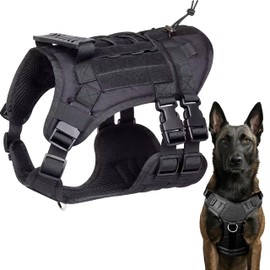 DOLCEPAW Dog Harness for Medium Dogs, Dog Harness, No Pull, Anti-Pull, Adjustable and Breathable, Safety Harness, Chest Harness with Handle, Anti Pull and Protection