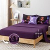 A Nice Night Purple Gradient Galaxy Printed Bedding Sets,Black Girl