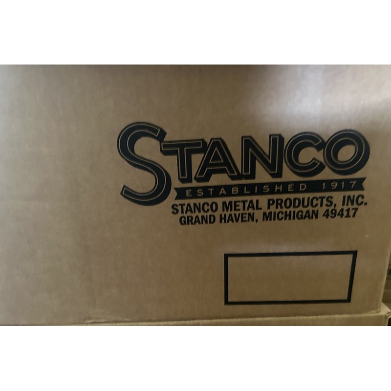 Stanco 9" x 9.25" Chrome Square Gas Range Drip Pan,