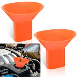 AceOrbit 2 Pcs Flexible UTV Oil Funnel Foldable Silicone Oil Drain Change Funnel for Automotive, Cars, ATVs, Motorcycles, Boats and Trucks