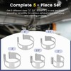 Upgraded Heavy-Duty Exhaust Tacking Band Set (5PCS) - 304 Stainless