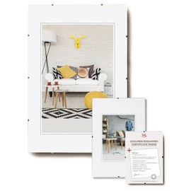 walther Design Picture Frame Clear Glass18 x 24 cm Frameless Picture Holder RB824K