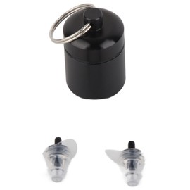 High Fidelity 27dB Noise Reduction Earplugs Concert Drummer Party Hearing Protection (Black)