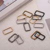 QUARKZMAN Metal rectangular ring buckles, square buckle, bronze
