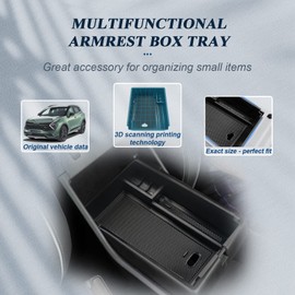 BIBIBO Storage Box for Kia Sportage NQ5 2022-2024 (Automatic Transmission), Centre Console Organiser with Non-Slip Mat, Centre Armrest, Console Shells Armrests, Car Armrest Rest