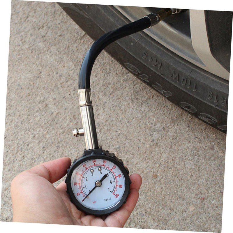 PACKOVE Pressure Tester Auto Car Bike Motor Gauge 100 Psi