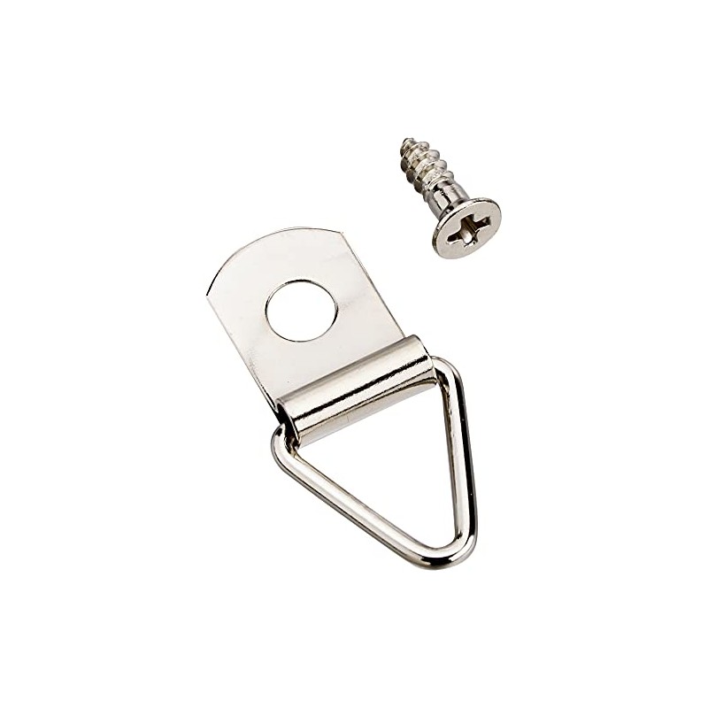 Hayaba Screw Triangle Hanging Hardware (8 Pieces) 10 Nickel