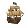Texas Hart Designs Pirate Ship Jolly Roger Fridge Magnet