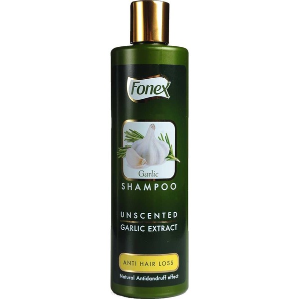 Fonex Knoblauch Shampoo 375ml | Garlic Hair Care Shampoo | Haar-Shampoo mit Knoblauch | Intensiv reparierende | Anti Haarausfall | sprödes-trockenes-strapaziertes-Haar | Sarimsak Sampuan