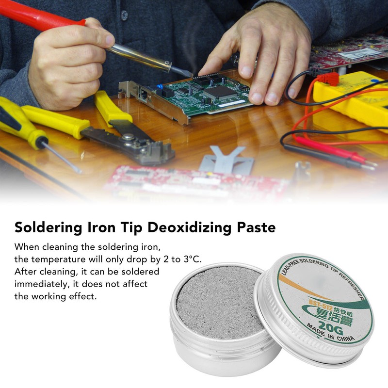 4Pcs Soldering Tip Refresher Clean Paste Tin Powder Resurrection Paste
