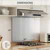IKTCH 24 x 30 Inch Stainless Steel Backsplash, Stove Backsplash
