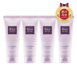 On the Body Rice Therapy Rice Bran Scrub Foam Cleansing 150ml x 4 / 온더바디 라이스테라피 쌀겨스크럽폼 폼클렌징 150ml x 4개