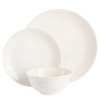 Gibson Elite Ramapo Solid Color Speckled Dinnerware Set - White,