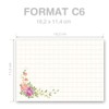Envelopes Flowers & Blossoms Pack of 25 Envelopes DIN C6