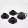Black Leather Coasters Set in 8pcs,Round Leather Coaster 10CM,Leather Cup