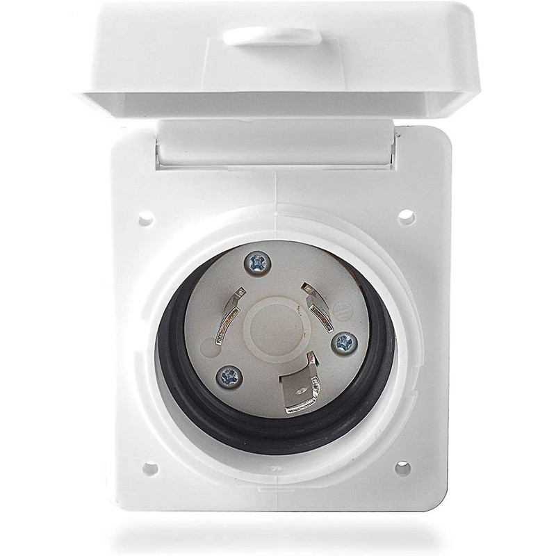 Wadoy 30 AMP RV Power Plug Twist Lock Inlet Receptacle