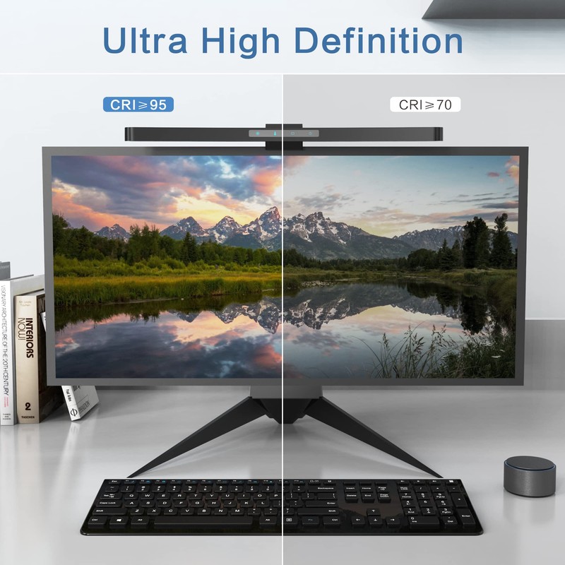 ONWAY Curved Monitor Light Bar with Wireless Remote,Monitor Light Bar