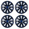 SCITOO 17 Inch 4 Pack Black & Blue Wheel Cover