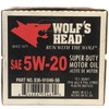 Wolf's Head Super Duty 5W-20 Semi Synthetic Motor Oil (836-91046-56)