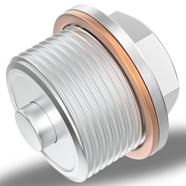 AILEO Magnetic Oil Drain Plug M24x1.5 - Neodymium Magnet Aluminum Bolt - with 1 Cooper Washer,Fit for Lexus GX460,LX570,Toyota 4Runner, FJ Cruiser, Land Cruiser, Tacoma, Tundra 08-20,1PCS