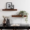 Kate and Laurel Havlock Modern Floating Shelves, Set of 2,