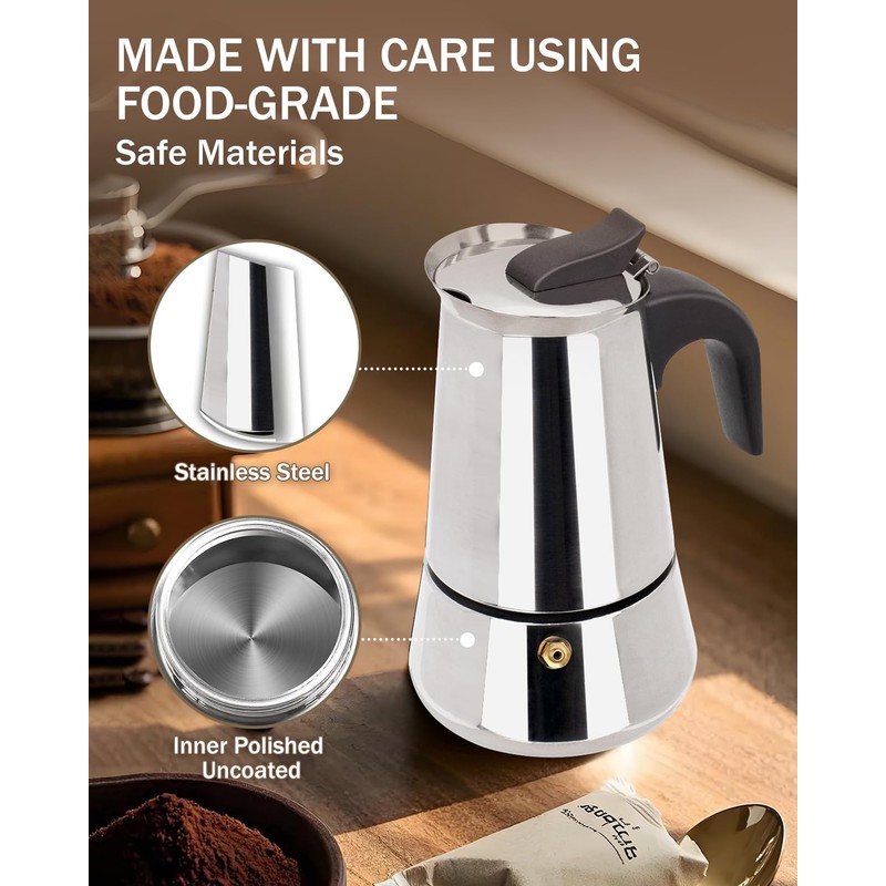 Express Food-Grade Stainless Steel Coffee Maker 12 Cup