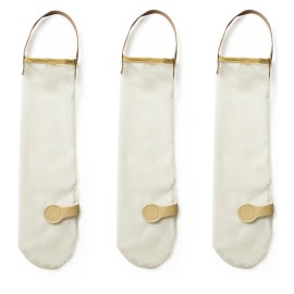 Unbranded Onion Garlic Hanging Organizer Holder Storage Kitchen Wall Bags Net 11.5*45cm A