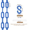 sourcing map Plastic Chain 10 FT/3.1 M, Safety Chain Blue