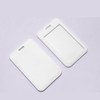 2 Pack Plastic ID Badge Holder Hard Black White Id