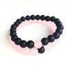 GraceAngie Long Distance Relationship Bracelets Onyx Gemstone Matching Set Bracelet