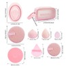 MAANGE 30-Piece Make Up Brush Set with Powder Puff &
