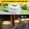 EXCMARK 4x4 Solar Post Cap Lights, Fence Deck Post Lights