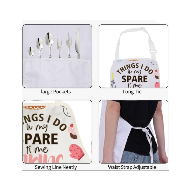 Bakers Apron with Pockets Baking Gifts for Baker Things I