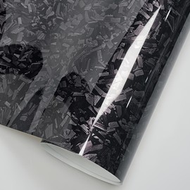 LZLRUN LZLRUN Forged Matte Carbon Fiber Black Vinyl Wrap Roll Air Release Sticker Sheet Film DIY Decal Car Auto Vehicle Morotcycle Self Adhesive (1inch x 30ft,Gloss Black)