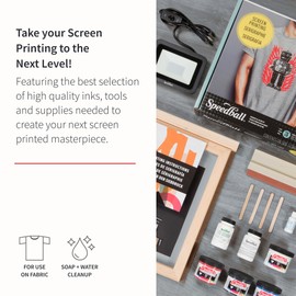 Speedball Advanced All-In-One Screen Printing Kit, Includes LED UV Exposure Lamp