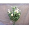 Unbranded 15" PLASTIC FROSTED EUCBERRY BUSH (x9 STEM) RED (ARTIFICIAL