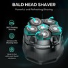 6D Head Shavers for Bald Men Magnetic Blade Replacement Head,